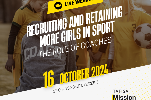 Join our Mission 2030 Webinar on Retaining More Girls in Sports: The Role of Coaches